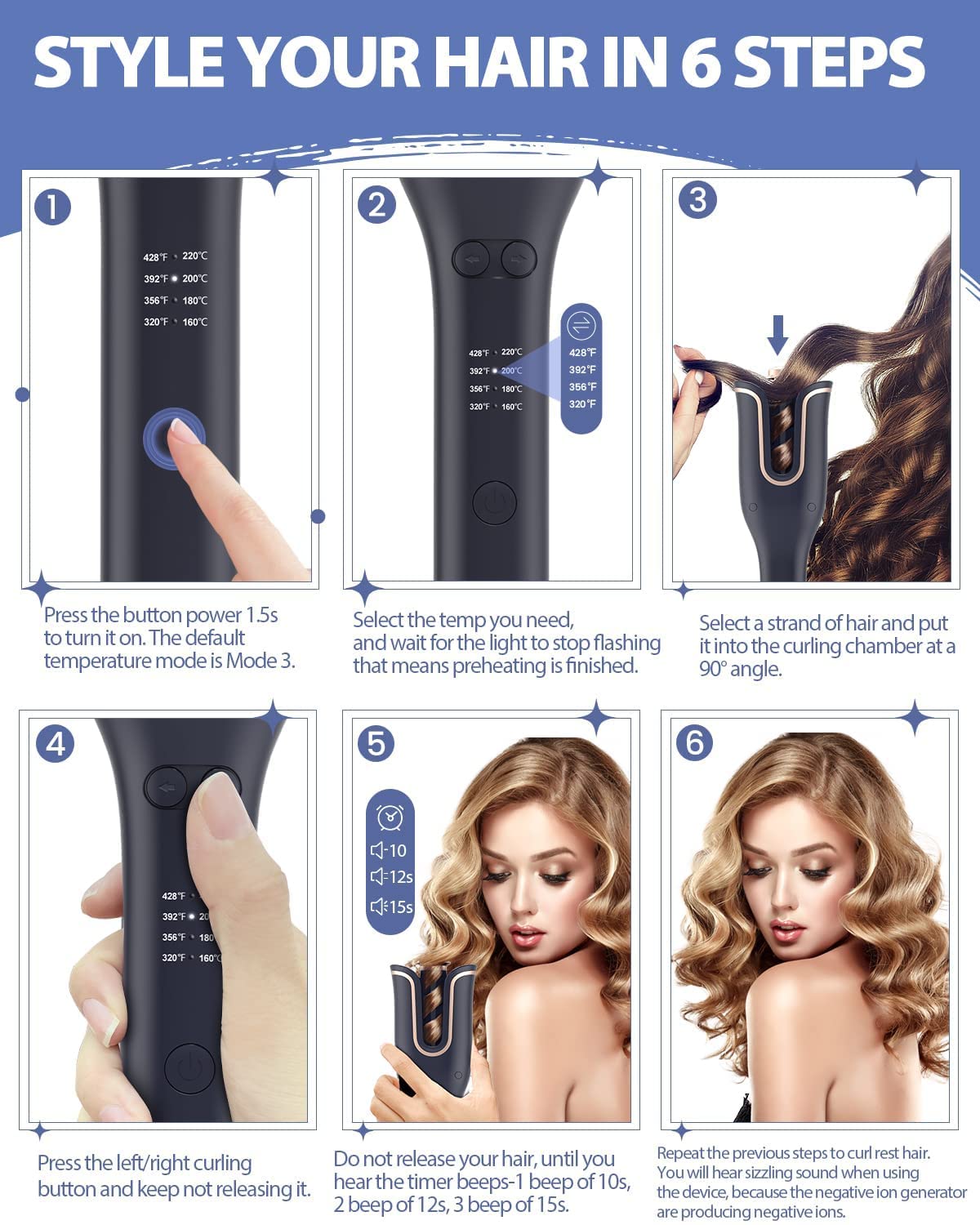 Automático Modelador de Cabelo - CurlsPRO 2 - Sempre em Promoção