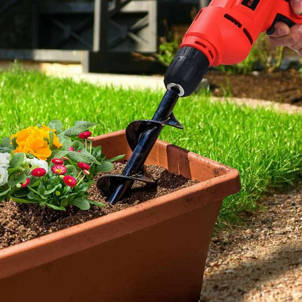 Easygarden - Broca grande ( 25cm ) + Mini ( 22cm ) + Luvas de jardinagem gratuitas